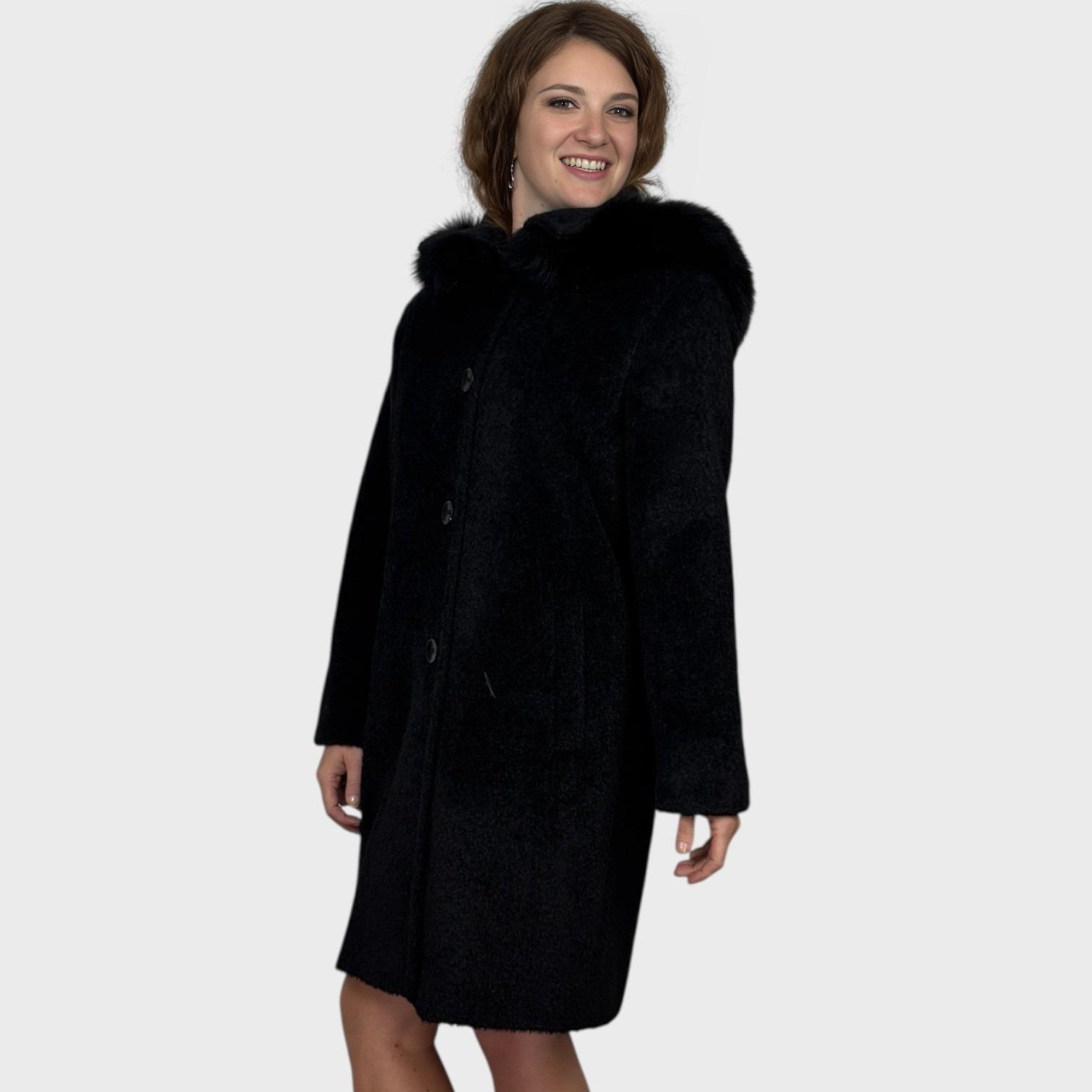 Alpaca Wool Parka - Detachable Hood - Fox trim
