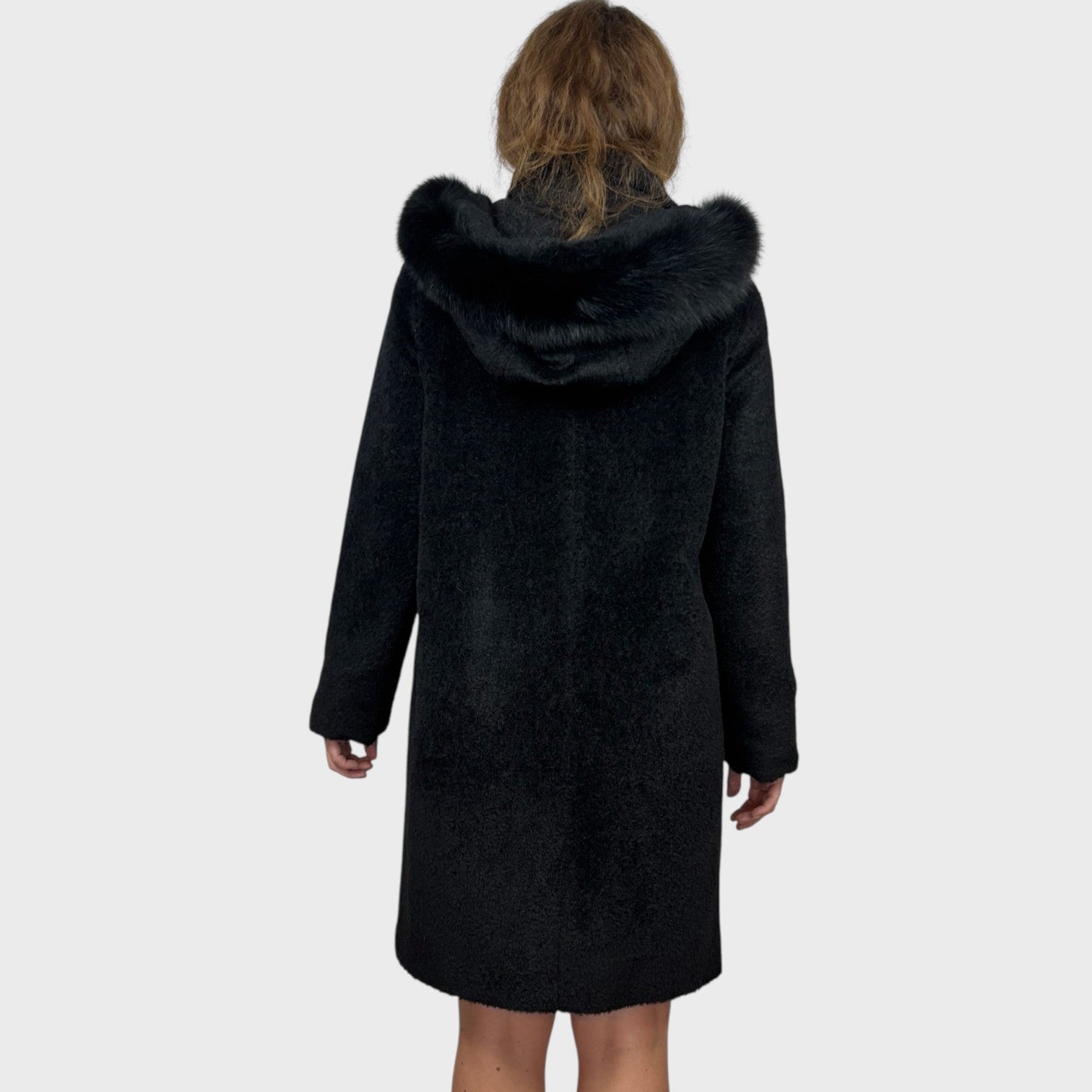 Alpaca Wool Parka - Detachable Hood - Fox trim