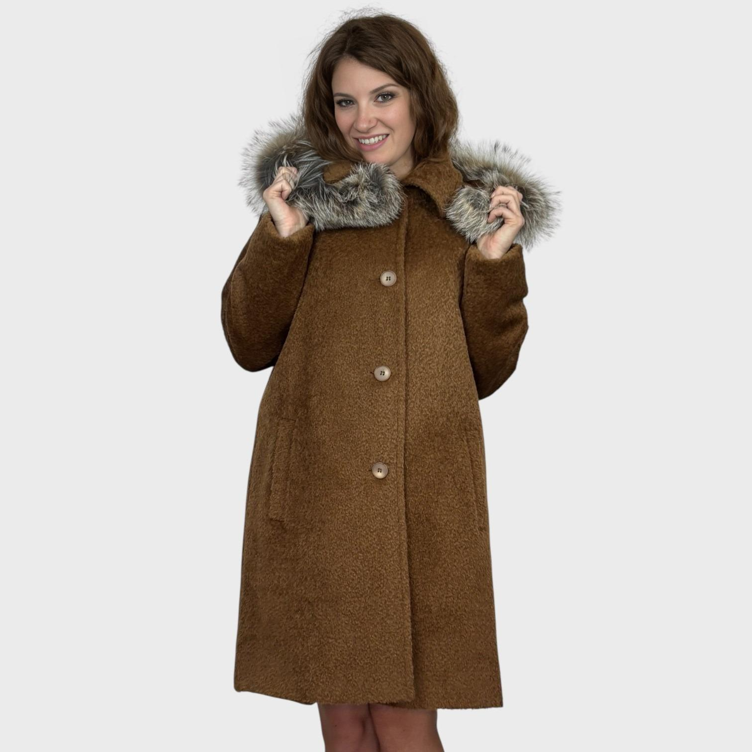 Alpaca Wool Parka - Detachable Hood - Fox trim
