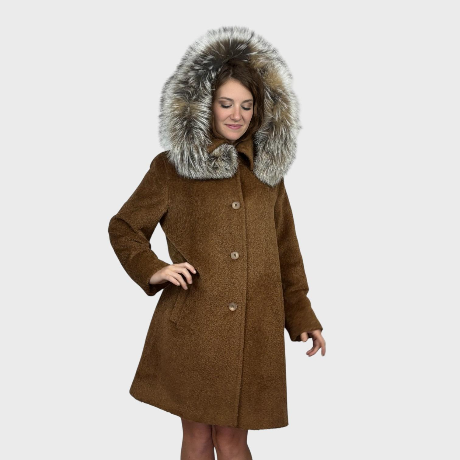 Alpaca Wool Parka - Detachable Hood - Fox trim