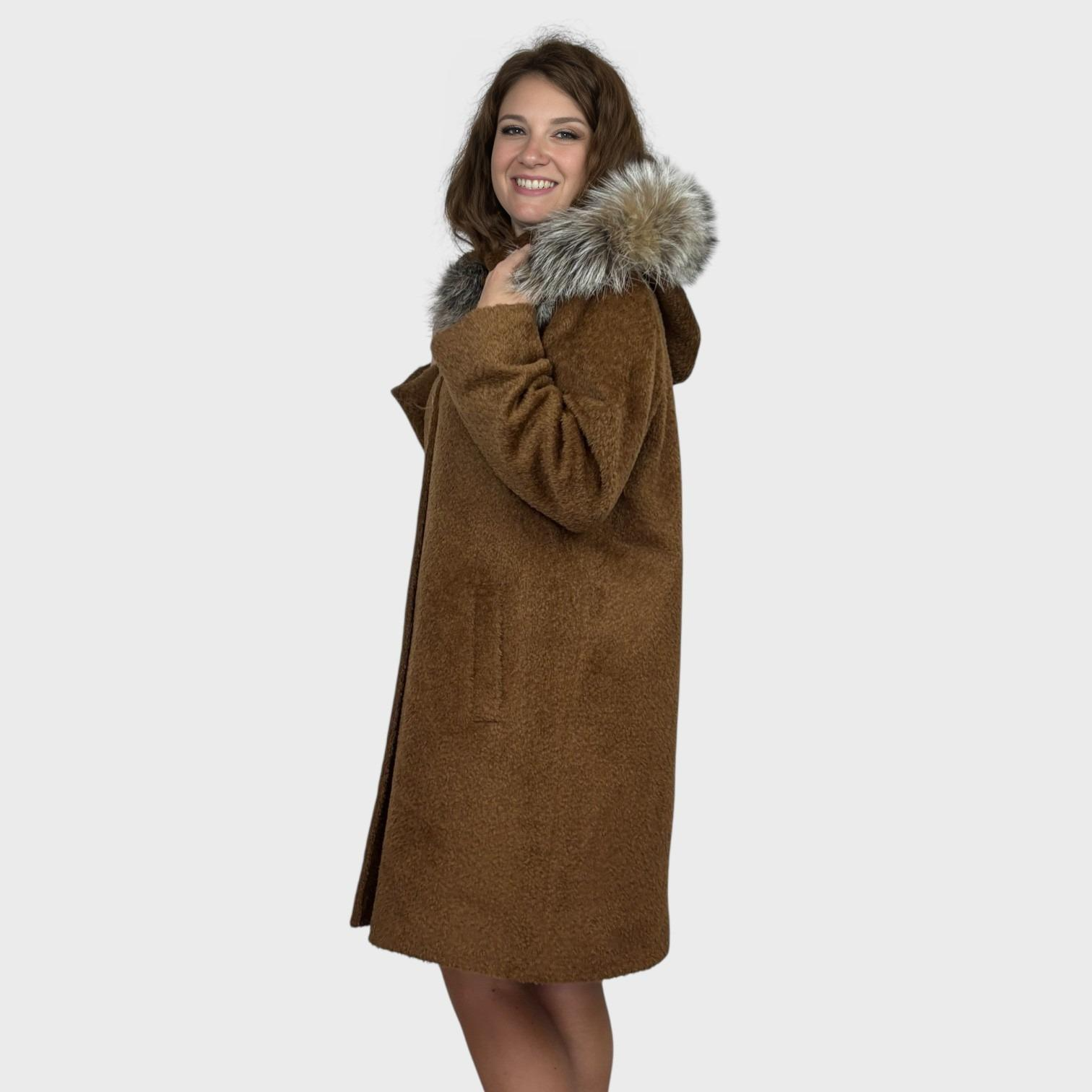 Alpaca Wool Parka - Detachable Hood - Fox trim
