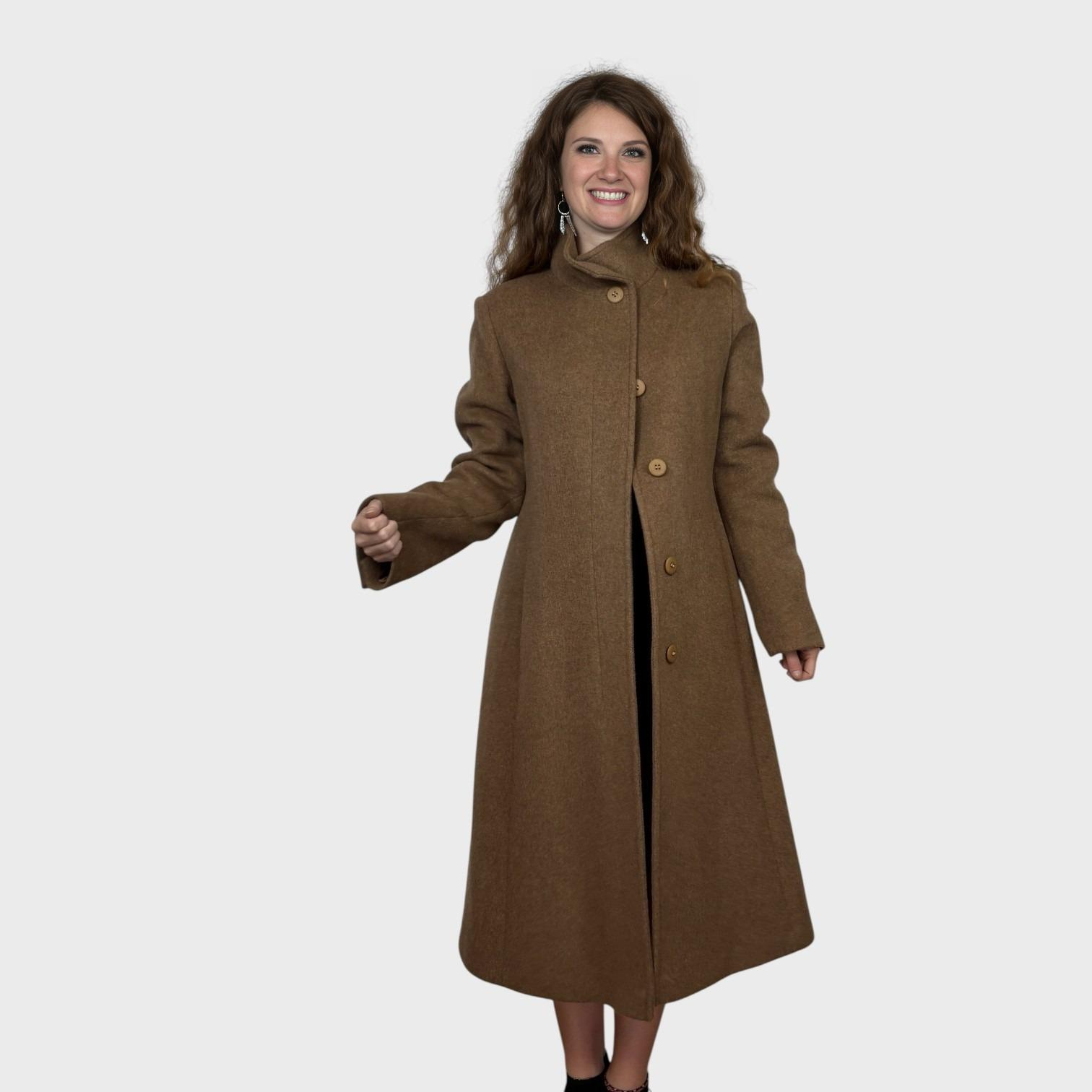 Cashmere and Wool Blend Coat