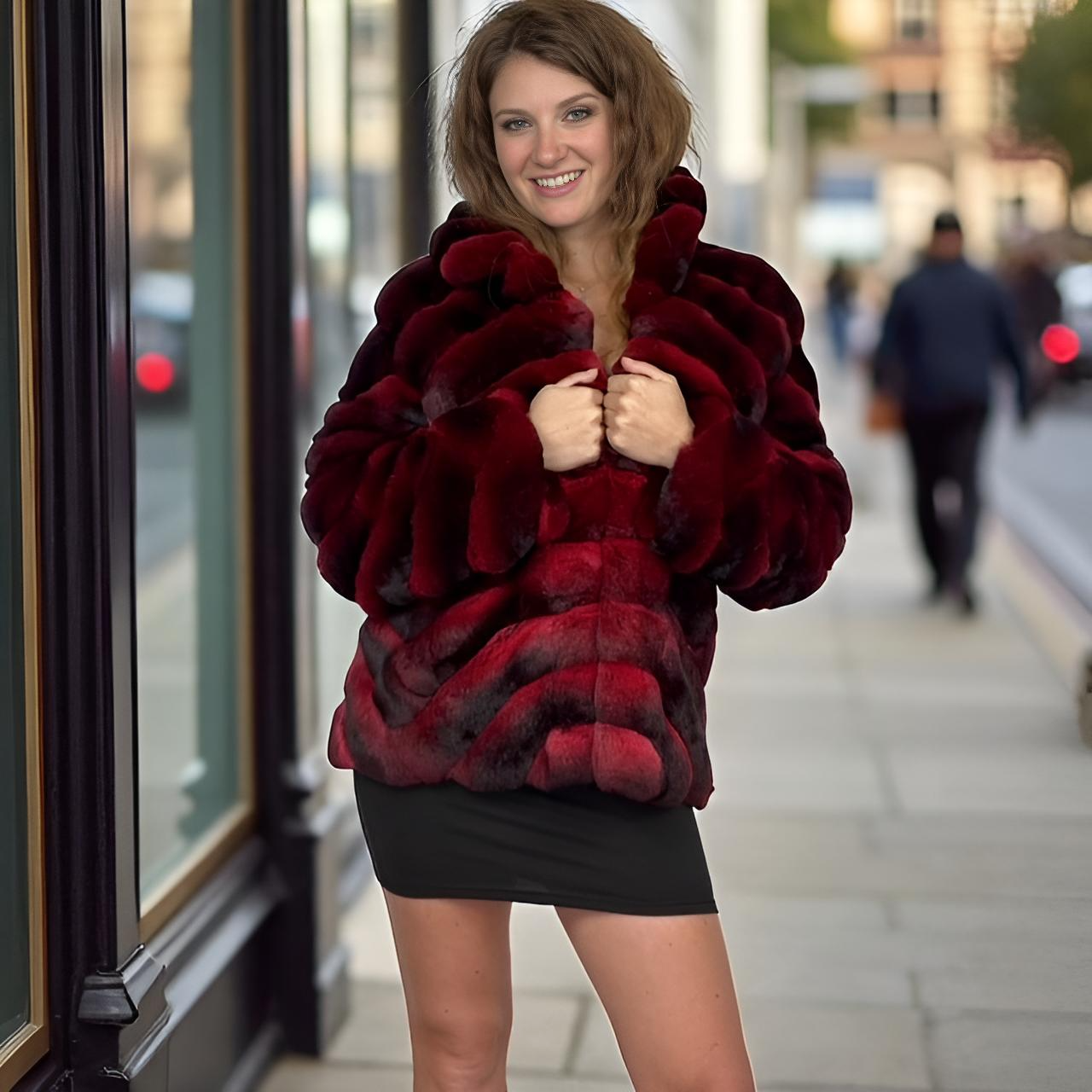Volcano Dyed Chinchilla Jacket