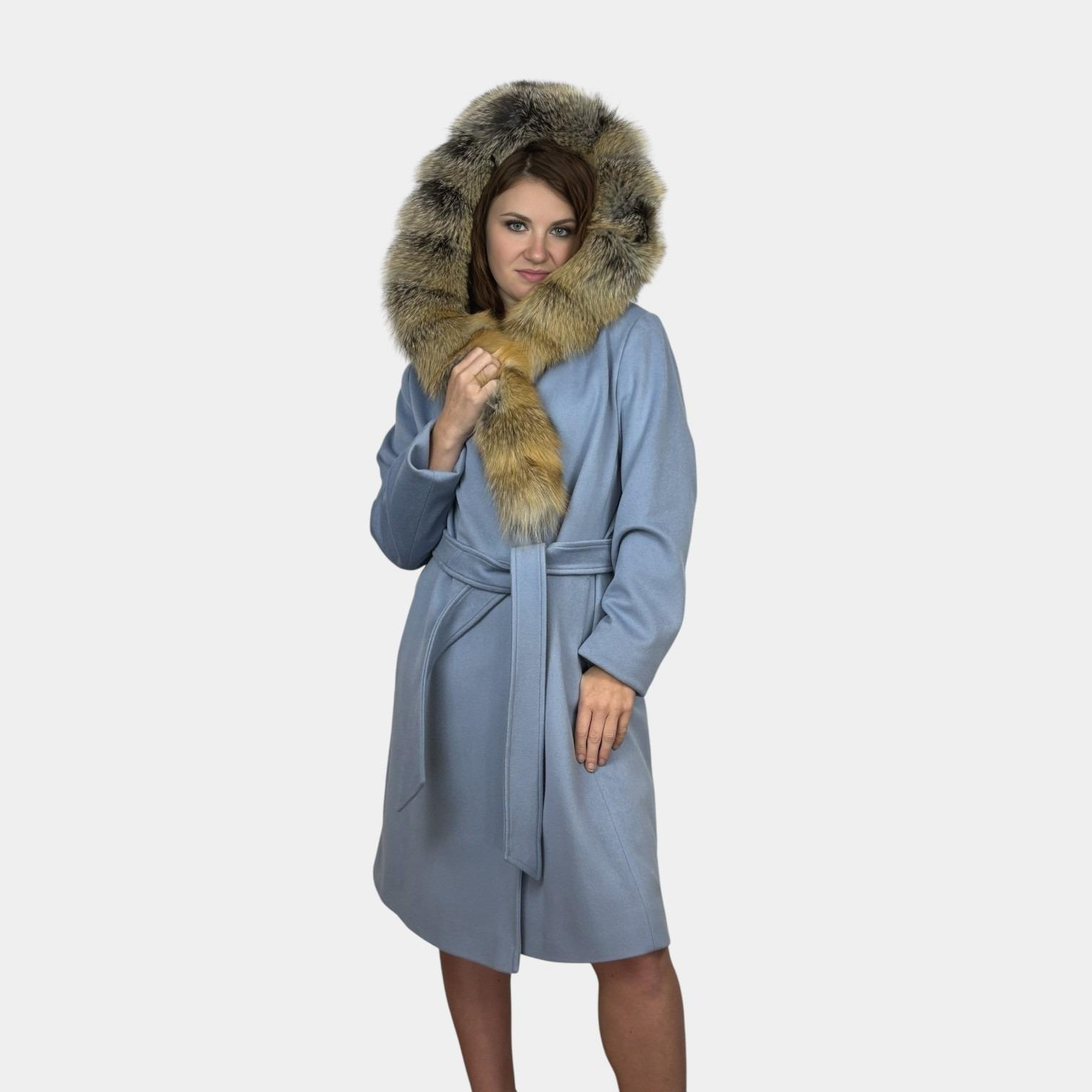 Loro Piana Superfine Wool Coat - Natural Cross Fox Trim