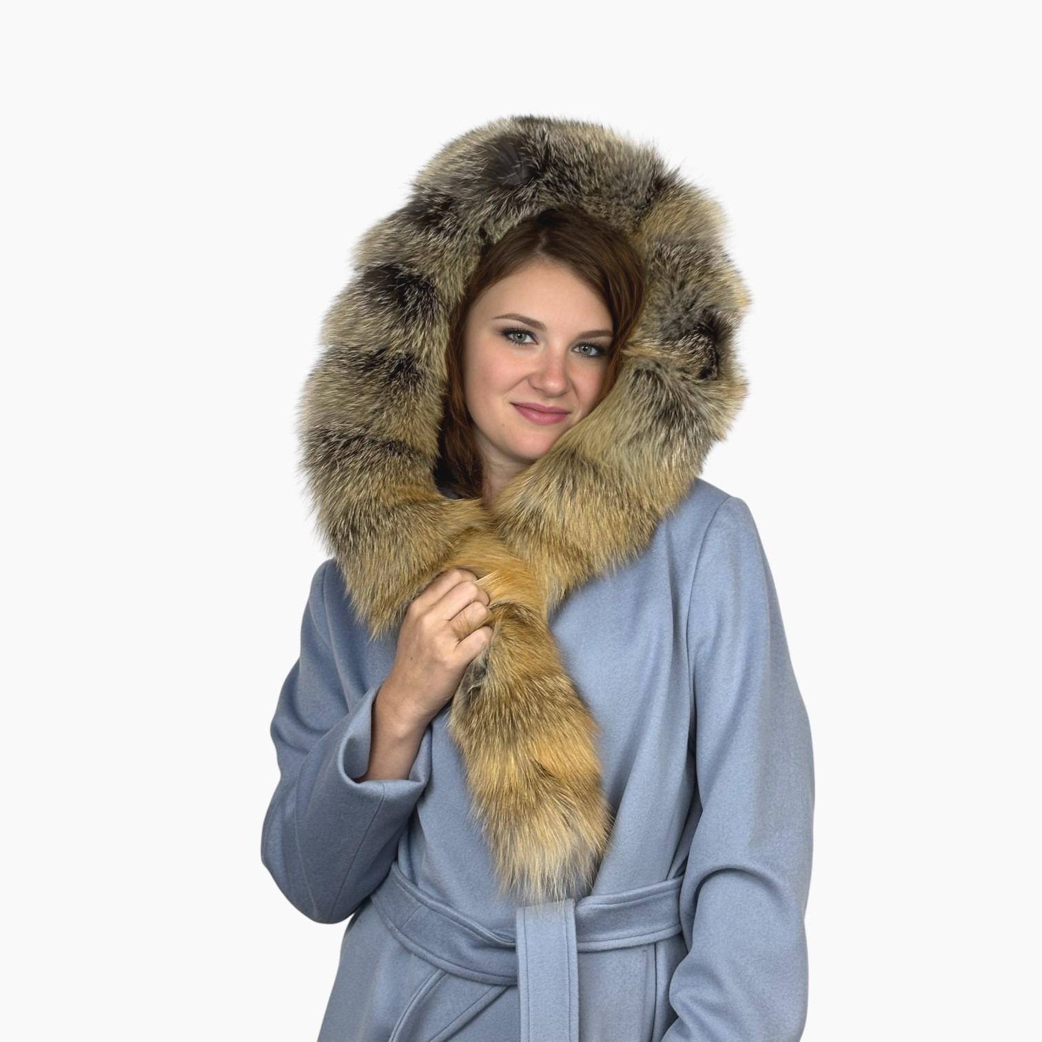 Loro Piana Superfine Wool Coat - Natural Cross Fox Trim