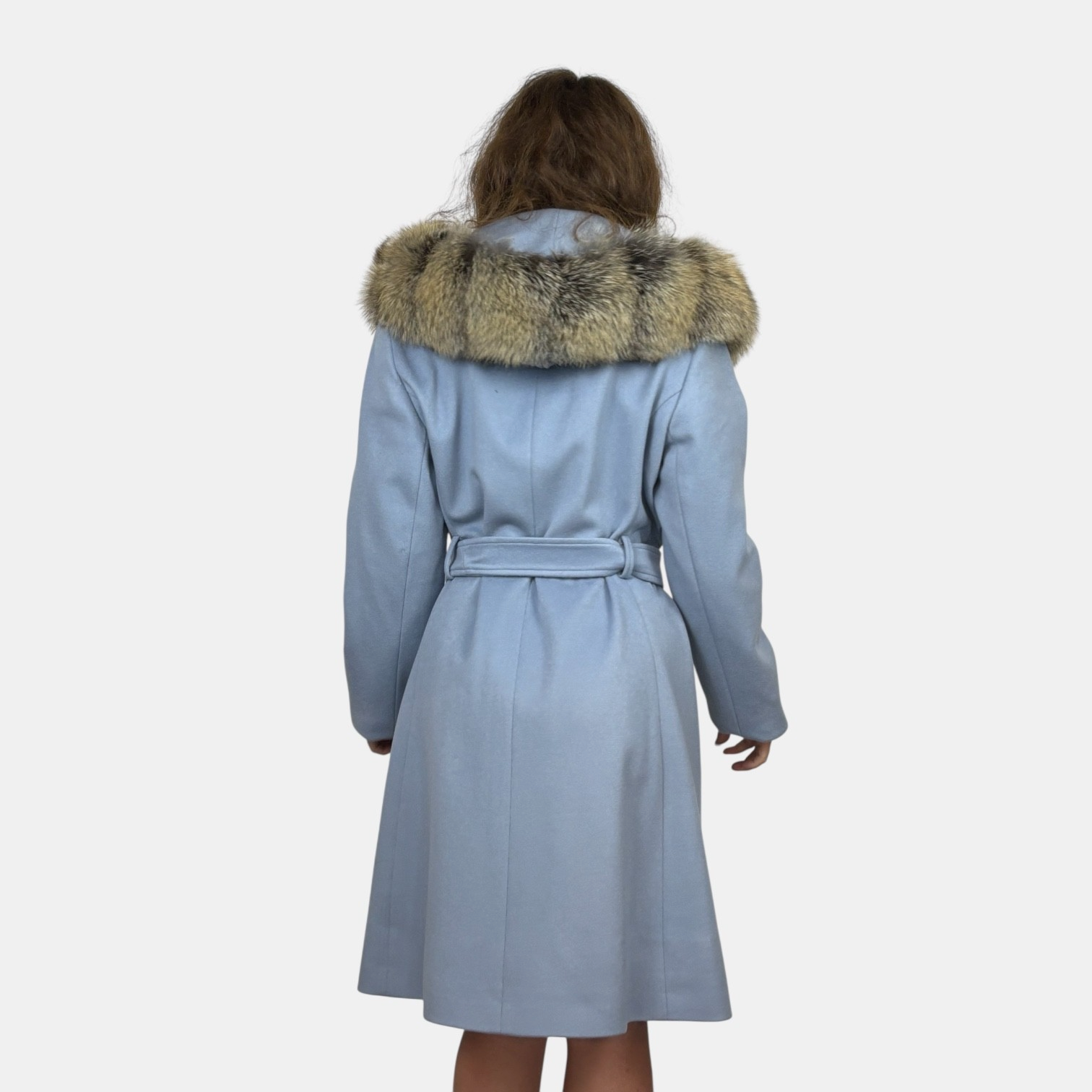 Loro Piana Superfine Wool Coat - Natural Cross Fox Trim