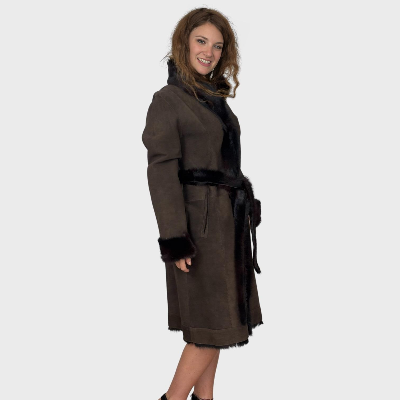 Spanish Shearling Coat - Reversible