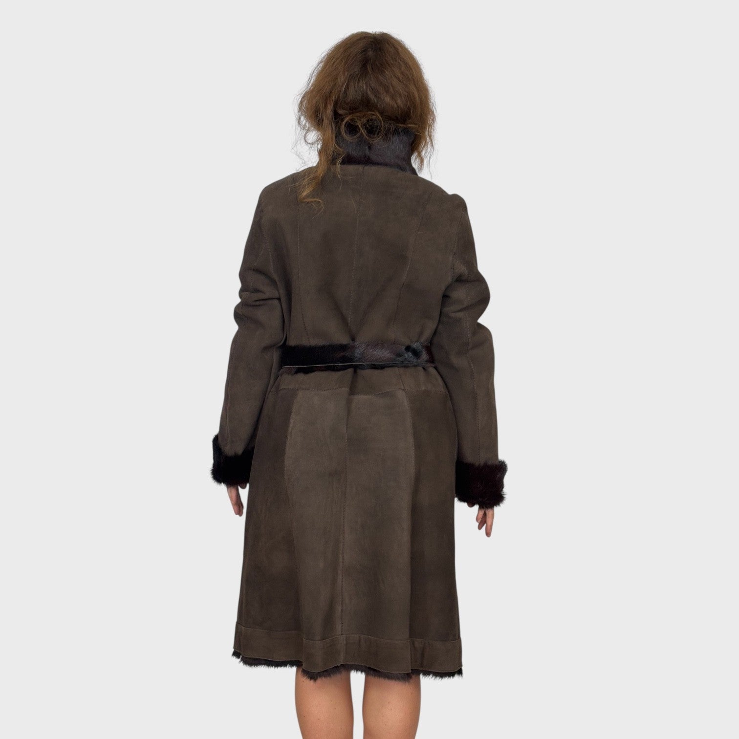 Spanish Shearling Coat - Reversible