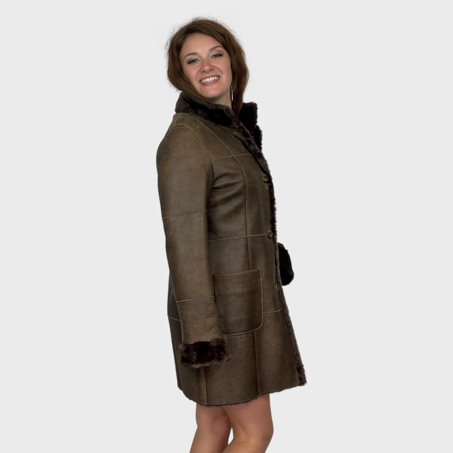 Brown Merino Shearling Jacket