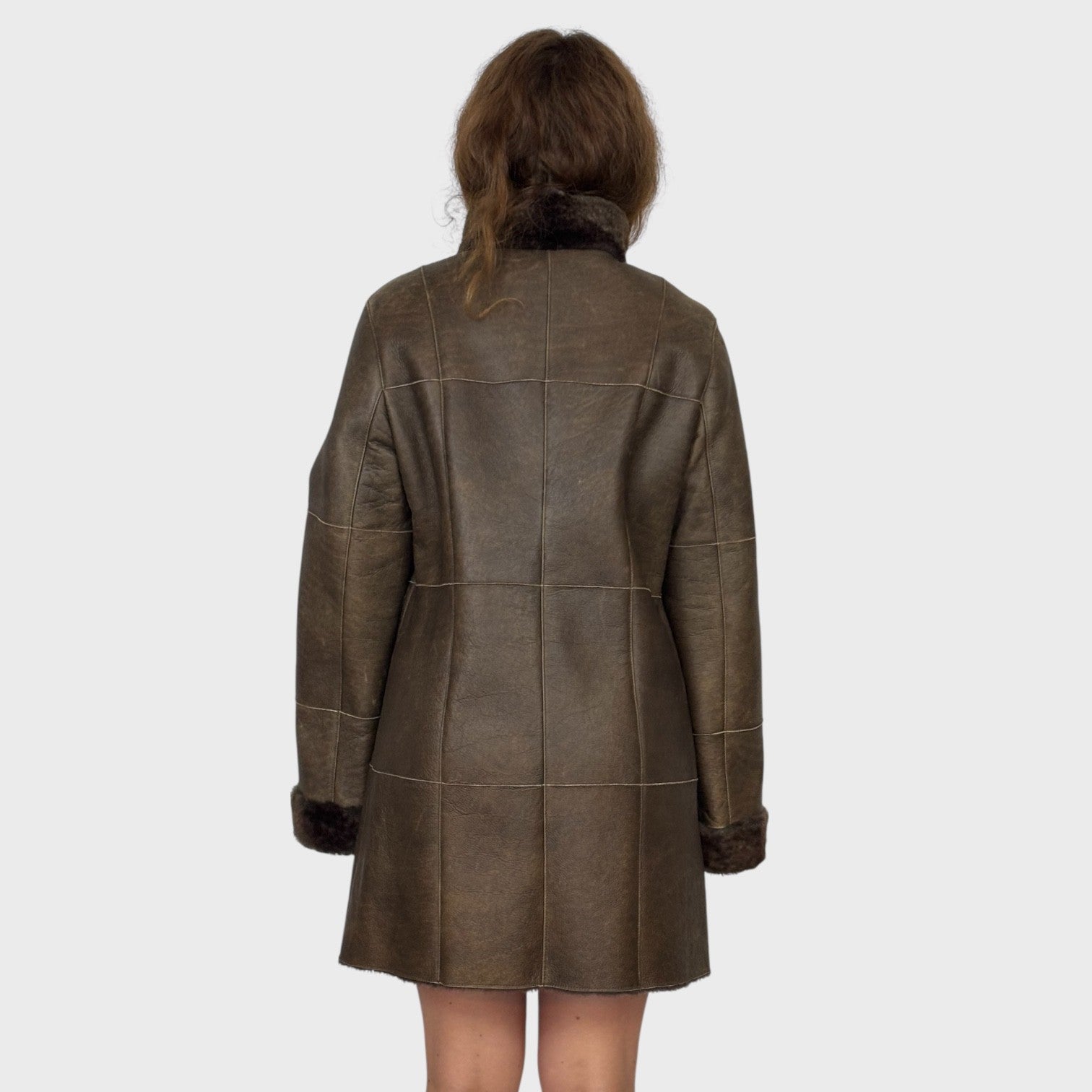 Brown Merino Shearling Jacket
