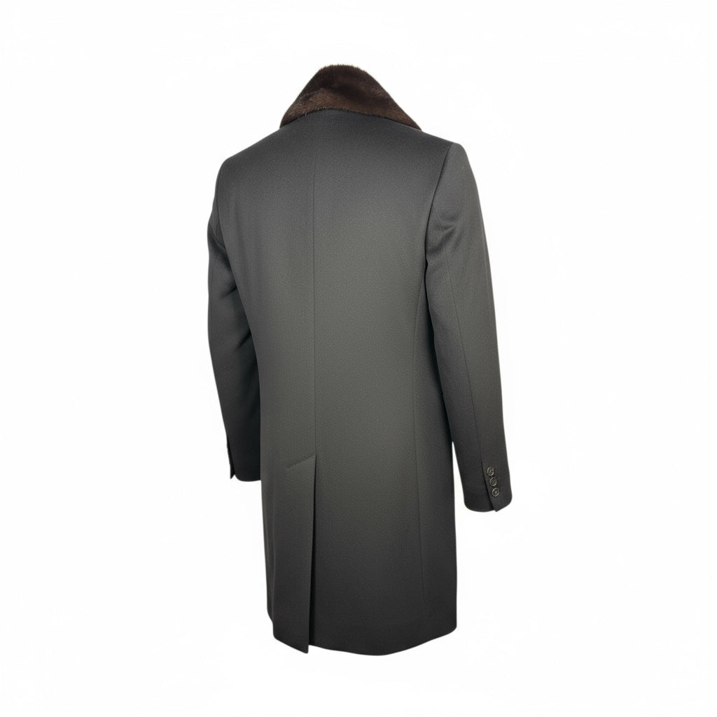 Loro Piana Superfine Wool Men's Coat - Mink Collar