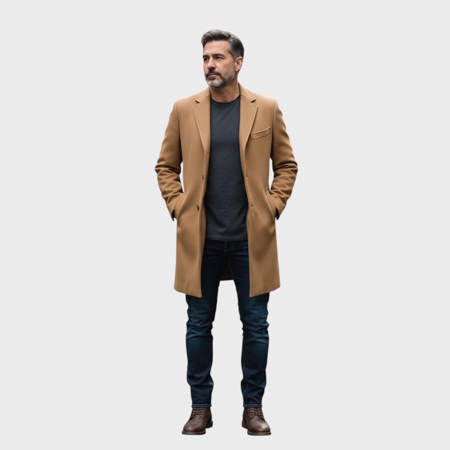 Loro Piana Superfine Wool Men's Coat - Mink Collar