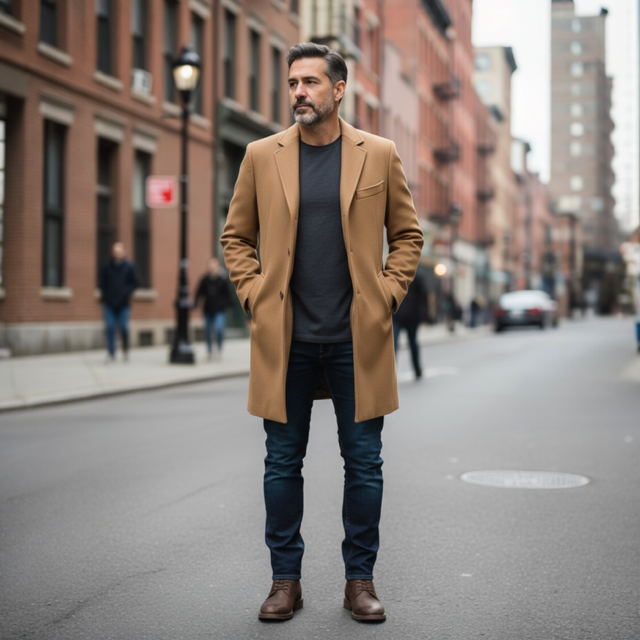 Loro Piana Superfine Wool Men's Coat - Mink Collar