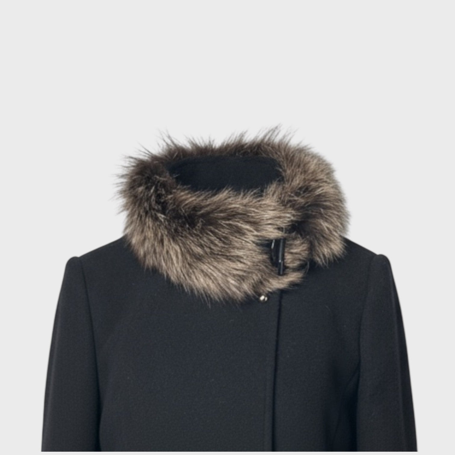 Silver Fox Collar-Cashmere Lined