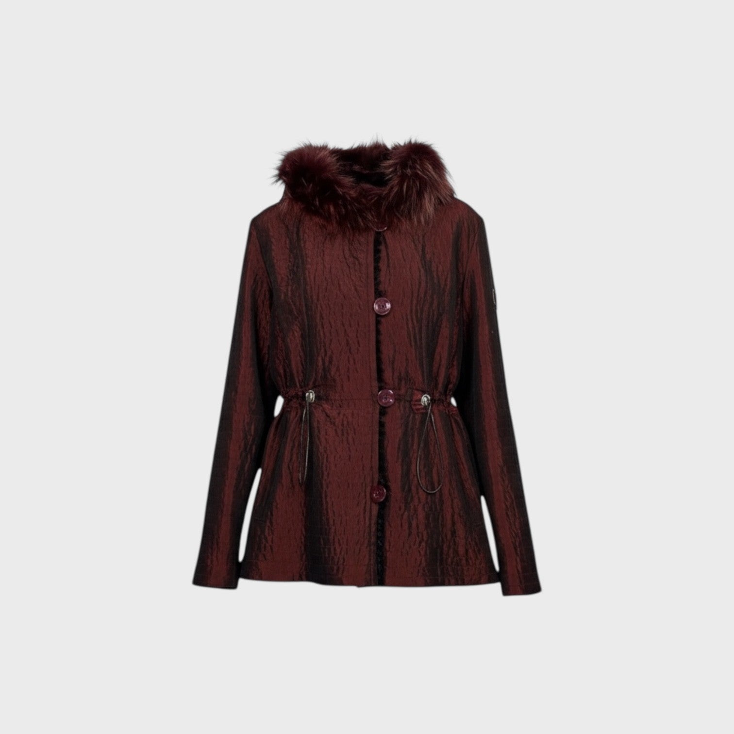 Black Dyed Sheared Beaver Reversible to Taffeta