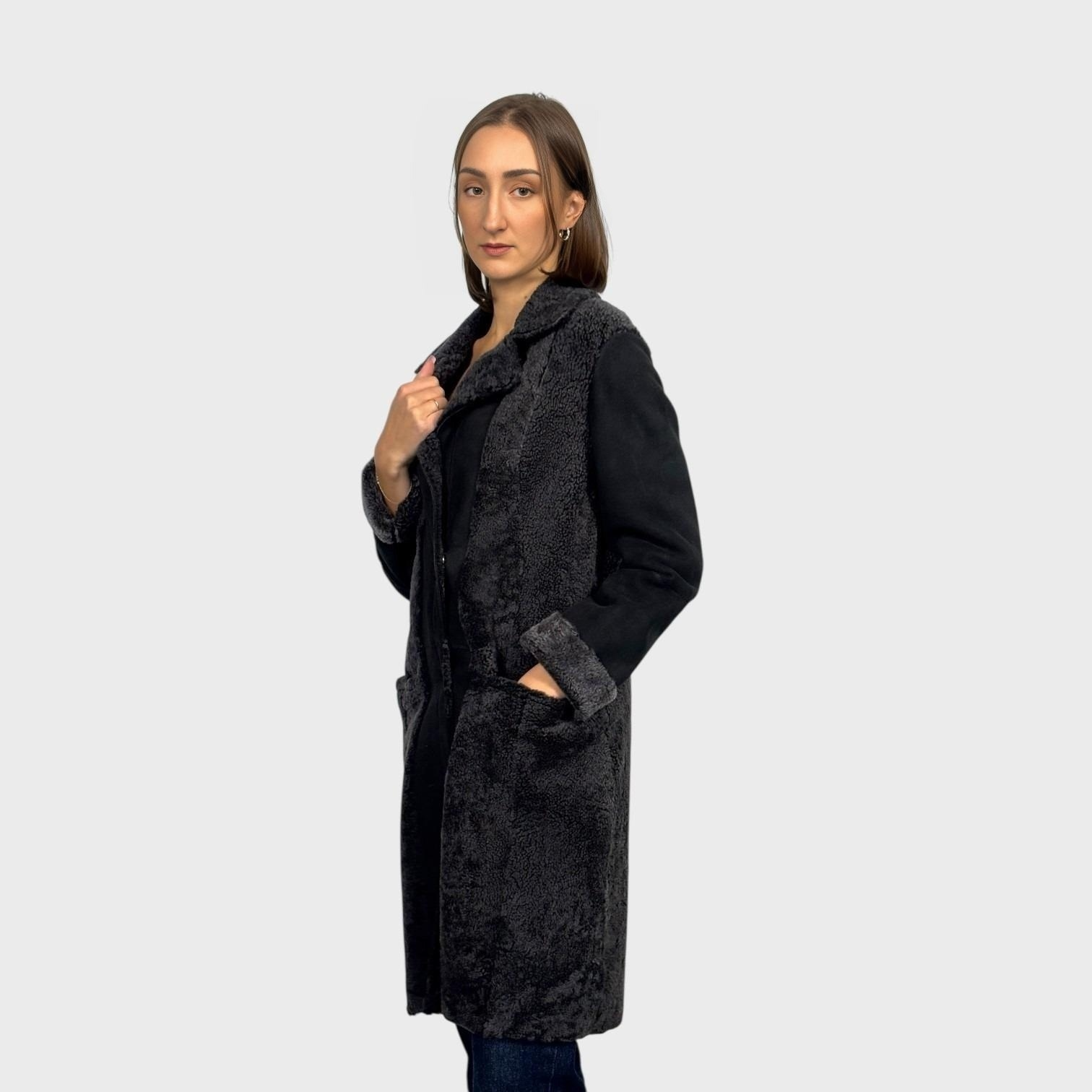 Black Brisa Shearling Jacket
