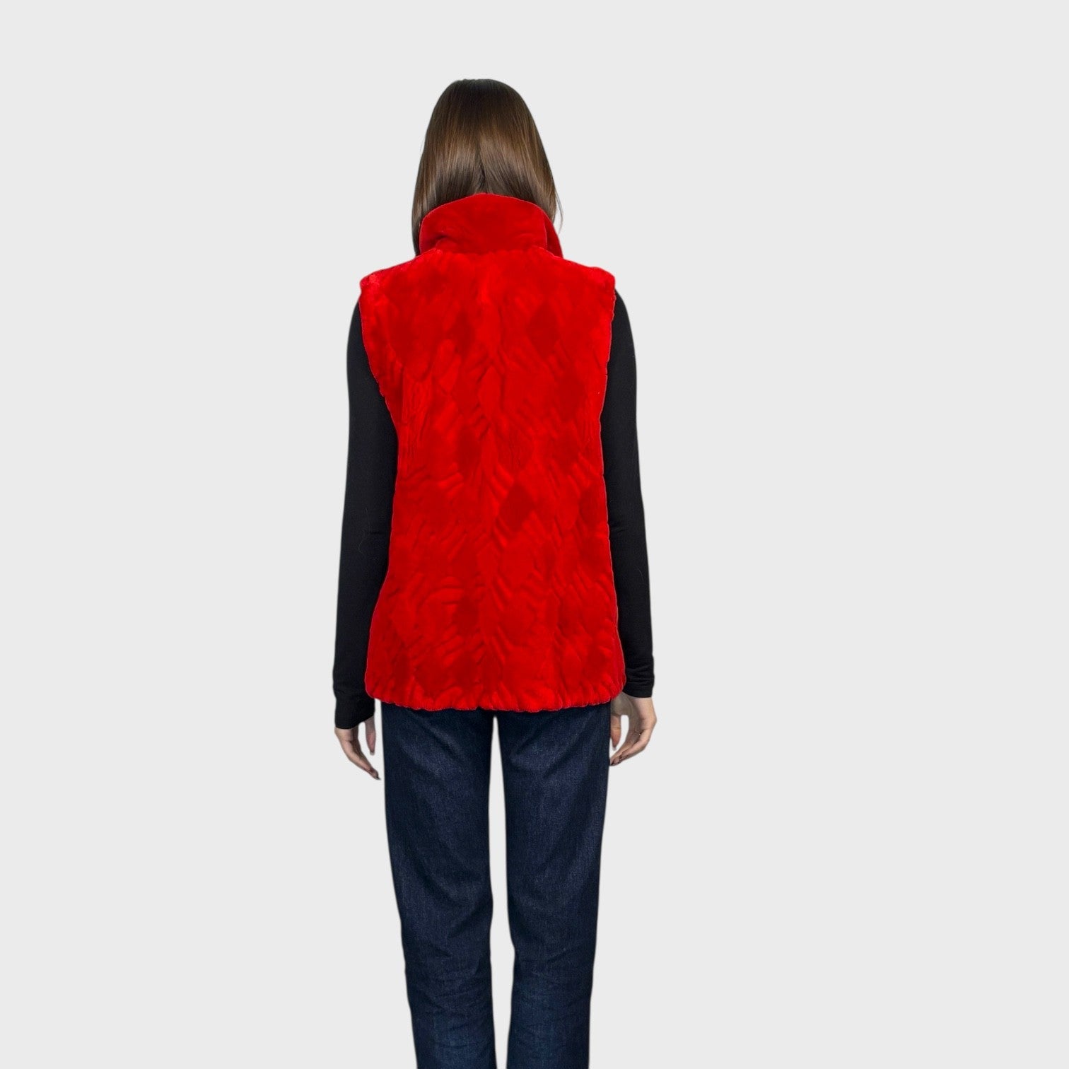 Sheared Beaver Vest - Reversible to Leather