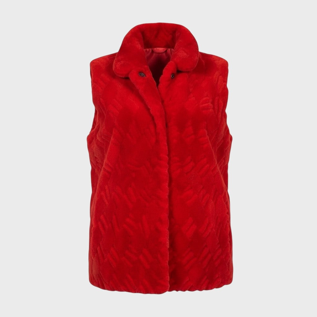 Sheared Beaver Vest - Reversible to Leather