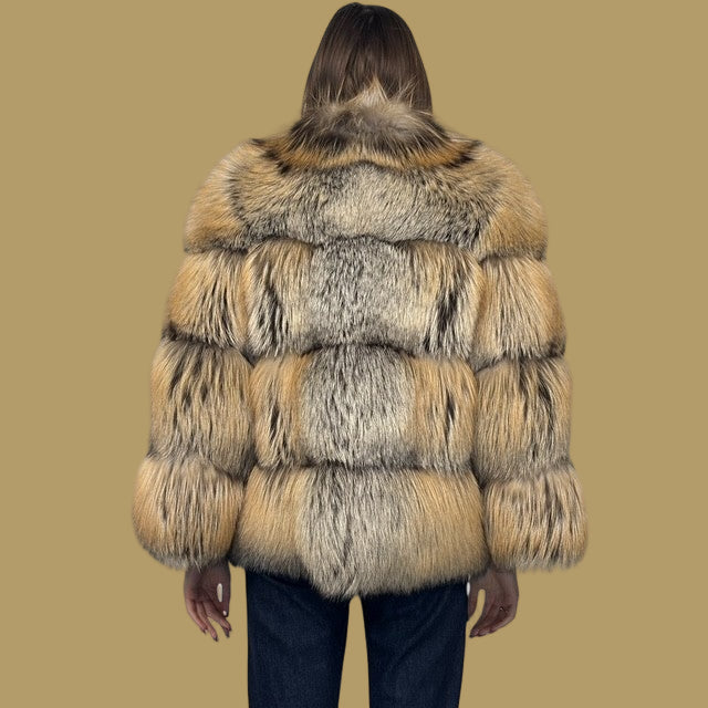 Golden Cross Horizontal Fox Jacket