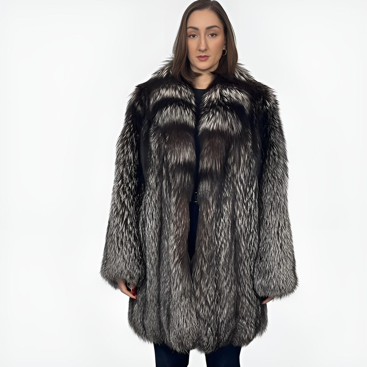 Dark Silver Fox Jacket