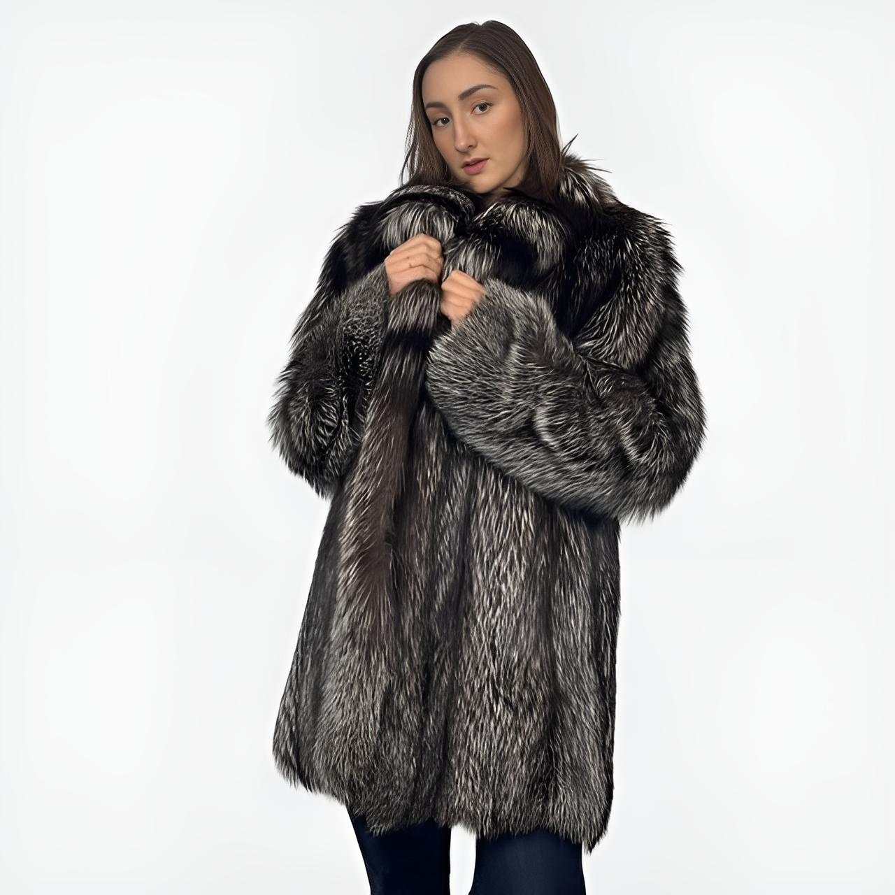 Dark Silver Fox Jacket