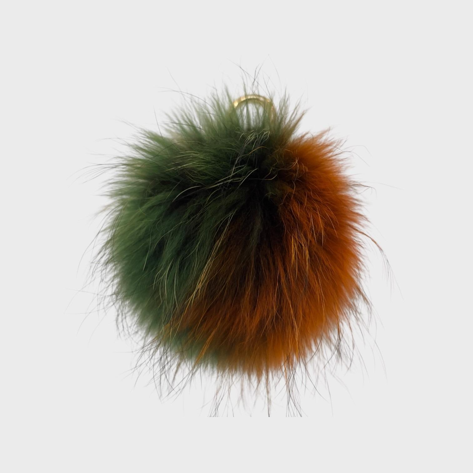 Three Color Furball Keychain