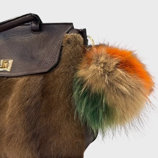 Three Color Furball Keychain