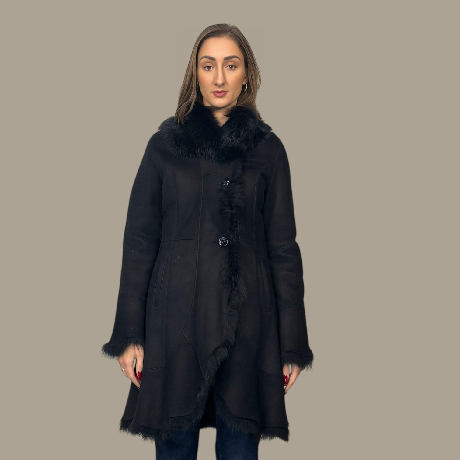 Black Toscana Shearling Jacket