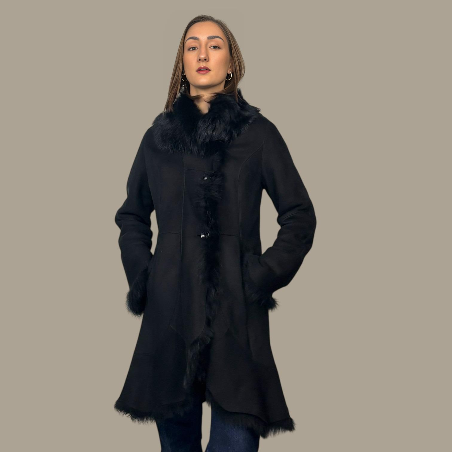Black Toscana Shearling Jacket