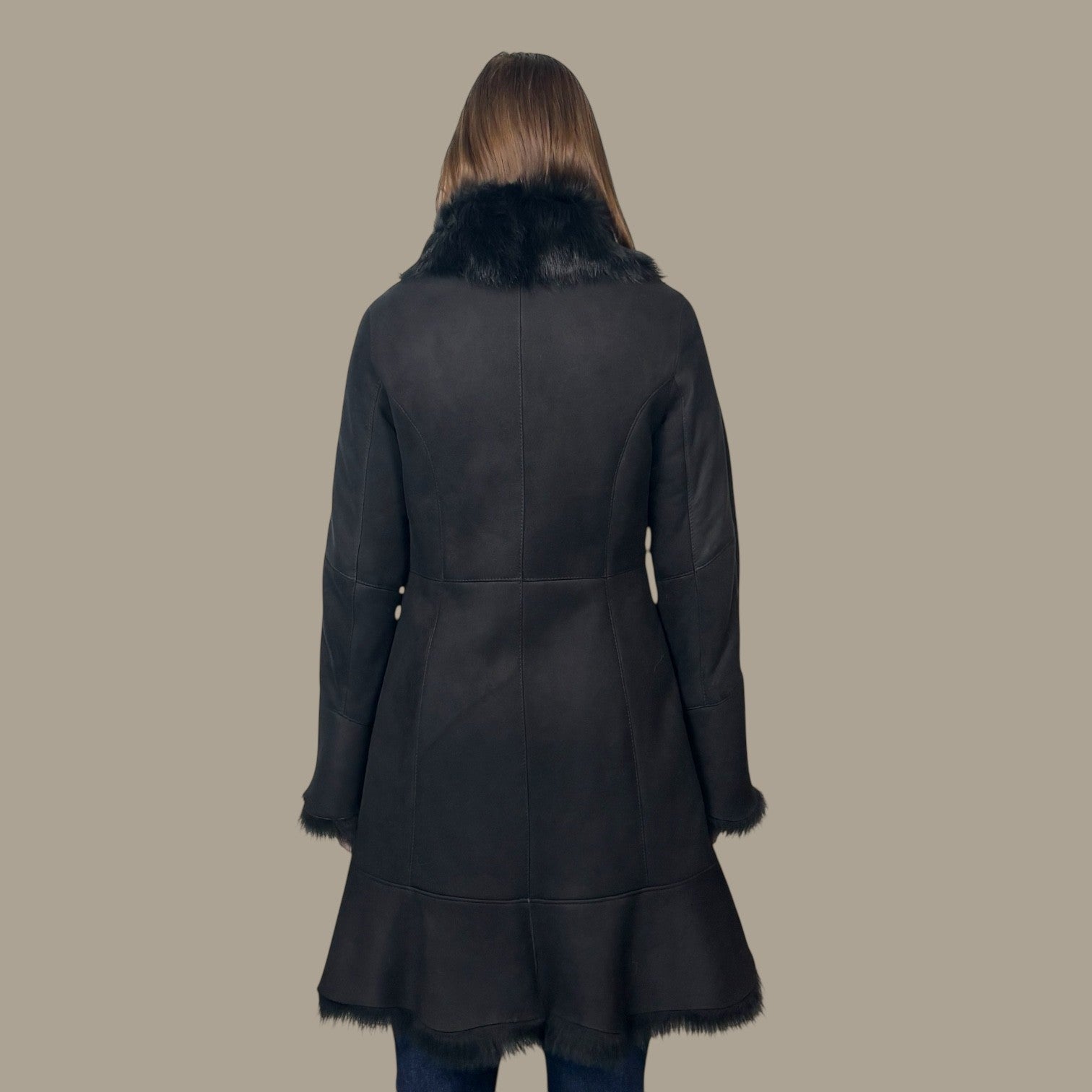 Black Toscana Shearling Jacket