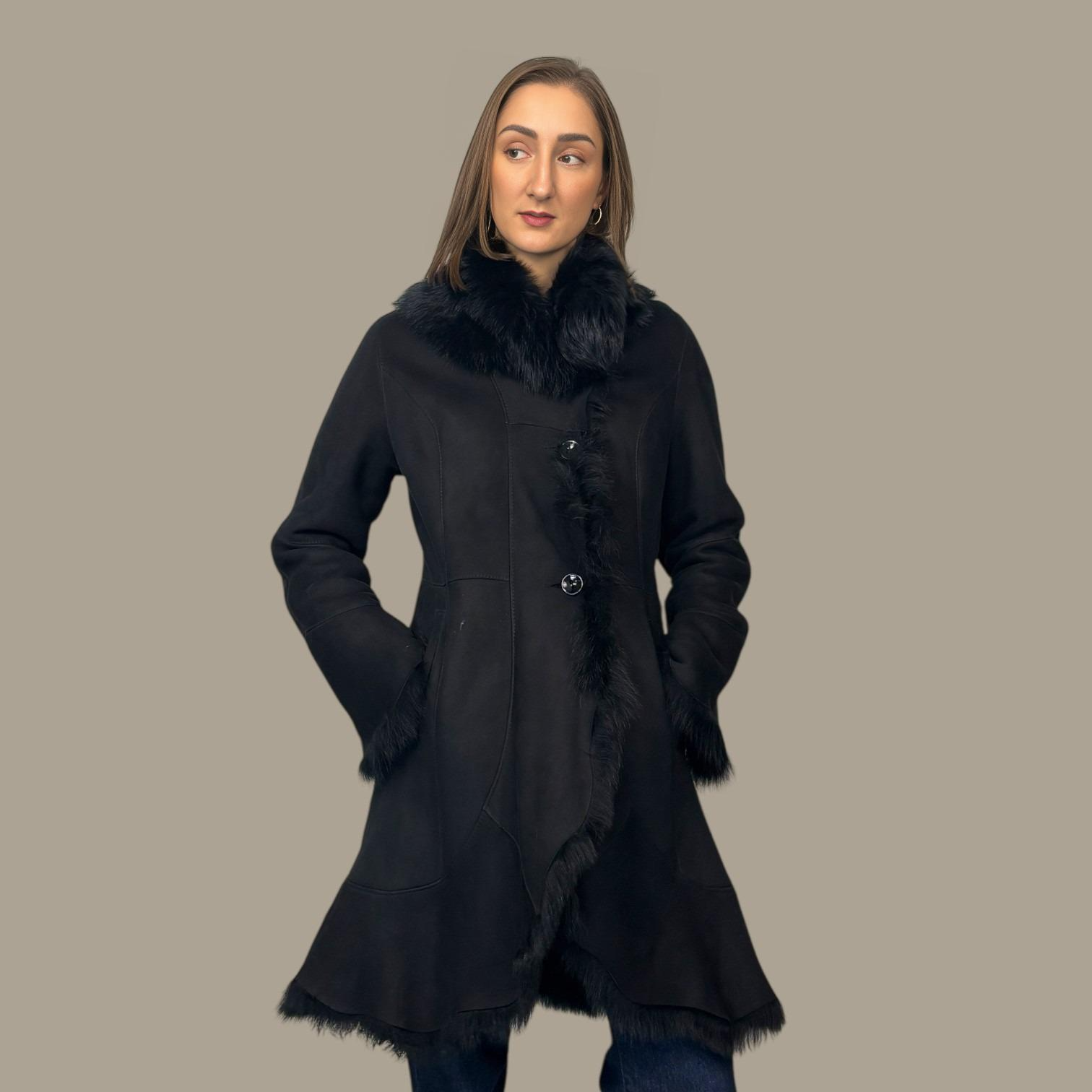 Black Toscana Shearling Jacket