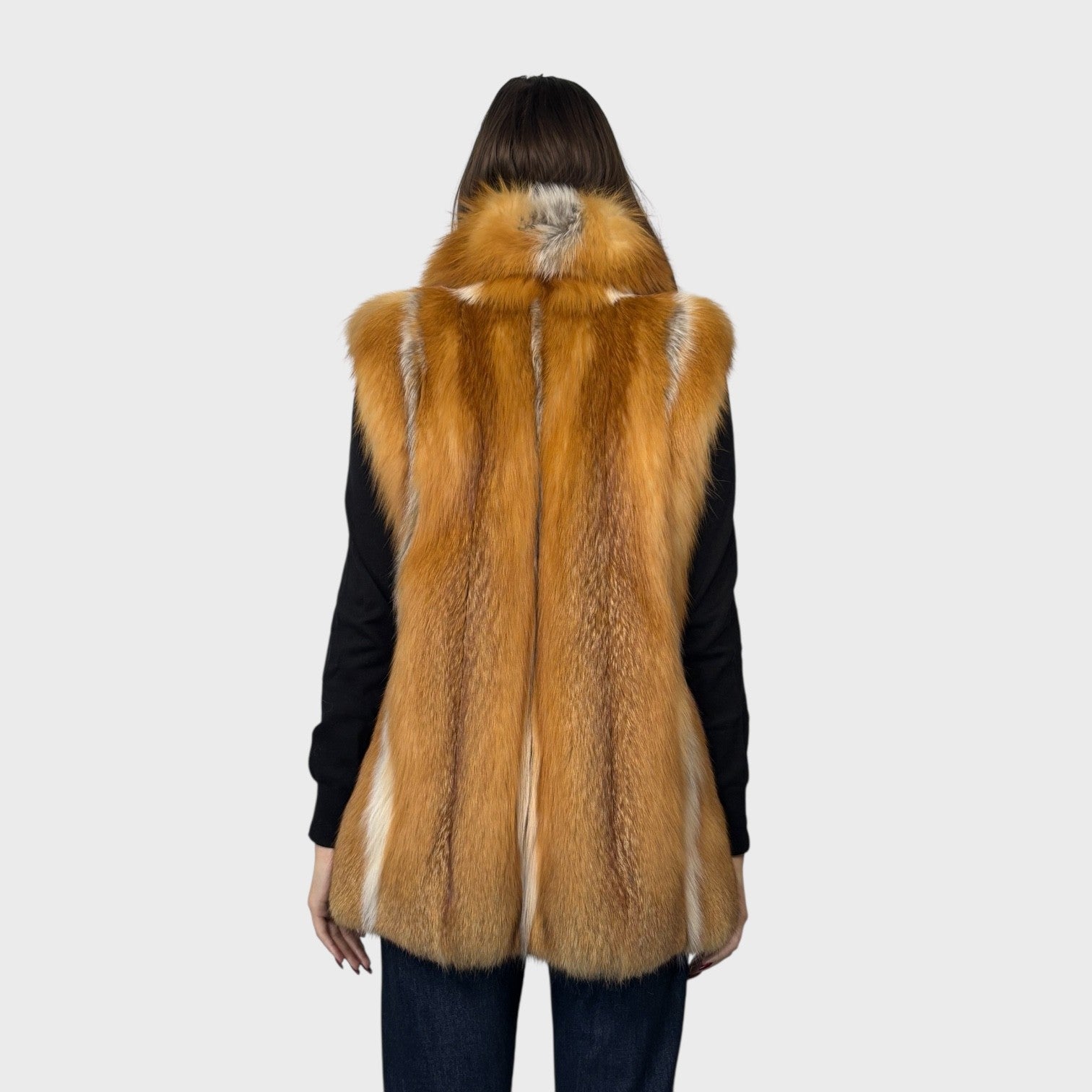 Natural Red Fox Vest