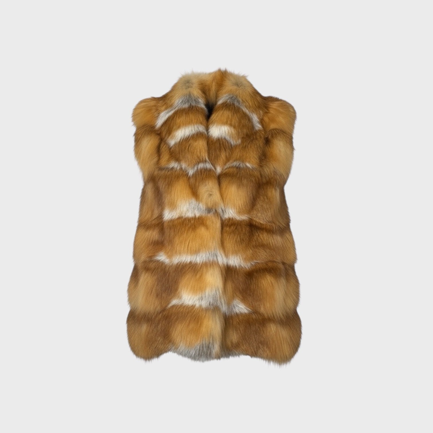 Natural Canadian Red Fox Horizontal Vest