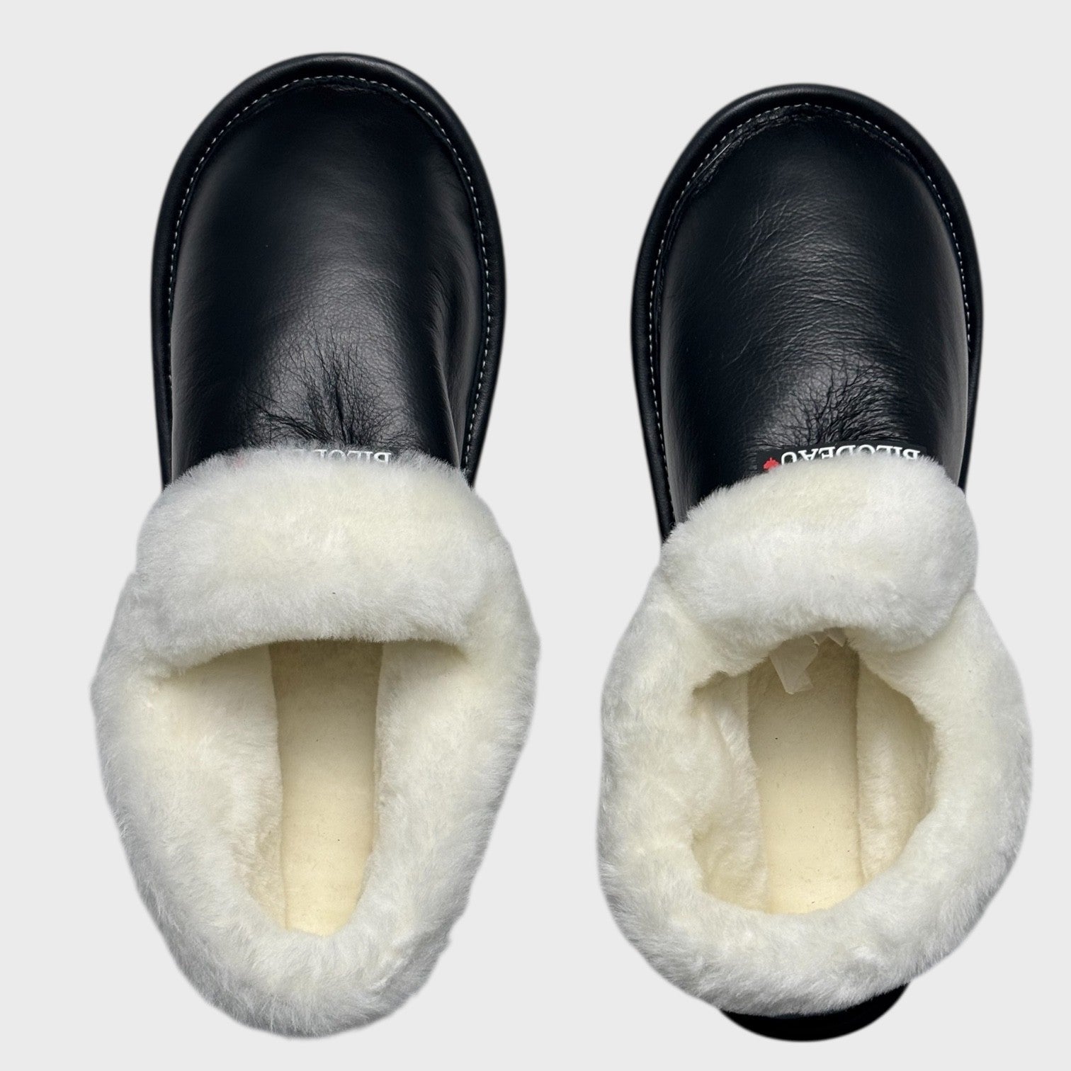 Men's Shearling Slippers with Wool Lining