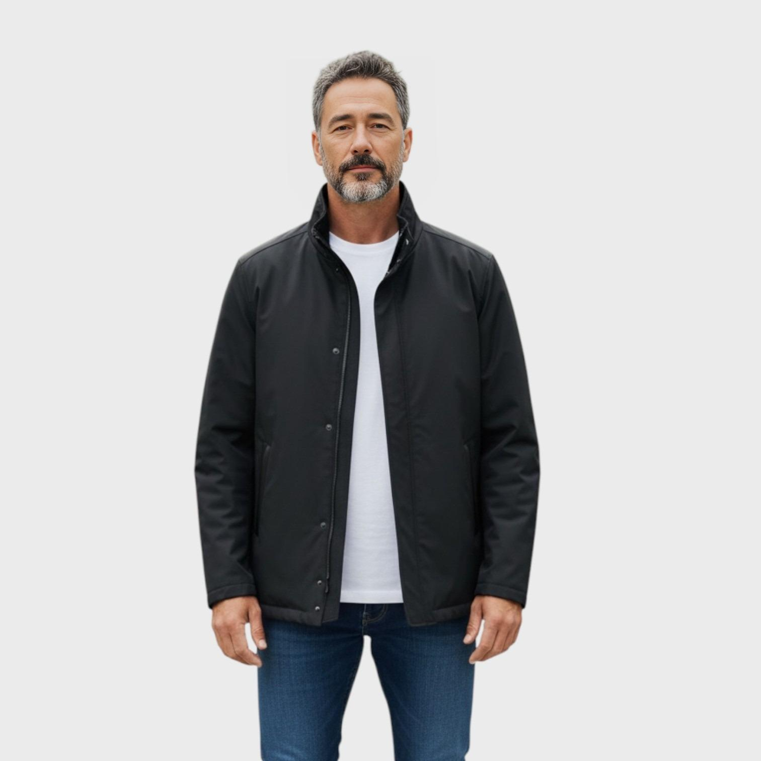 Black Men's Shearling Jacket