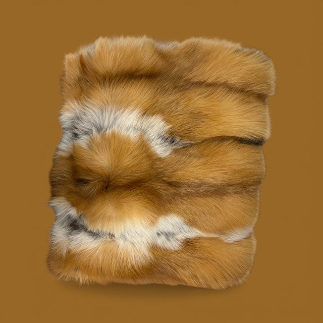 Natural Canadian Red Fox Throw