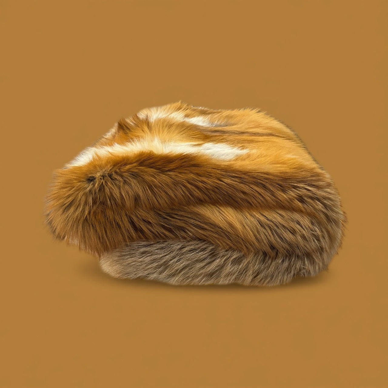 Natural Canadian Red Fox Throw
