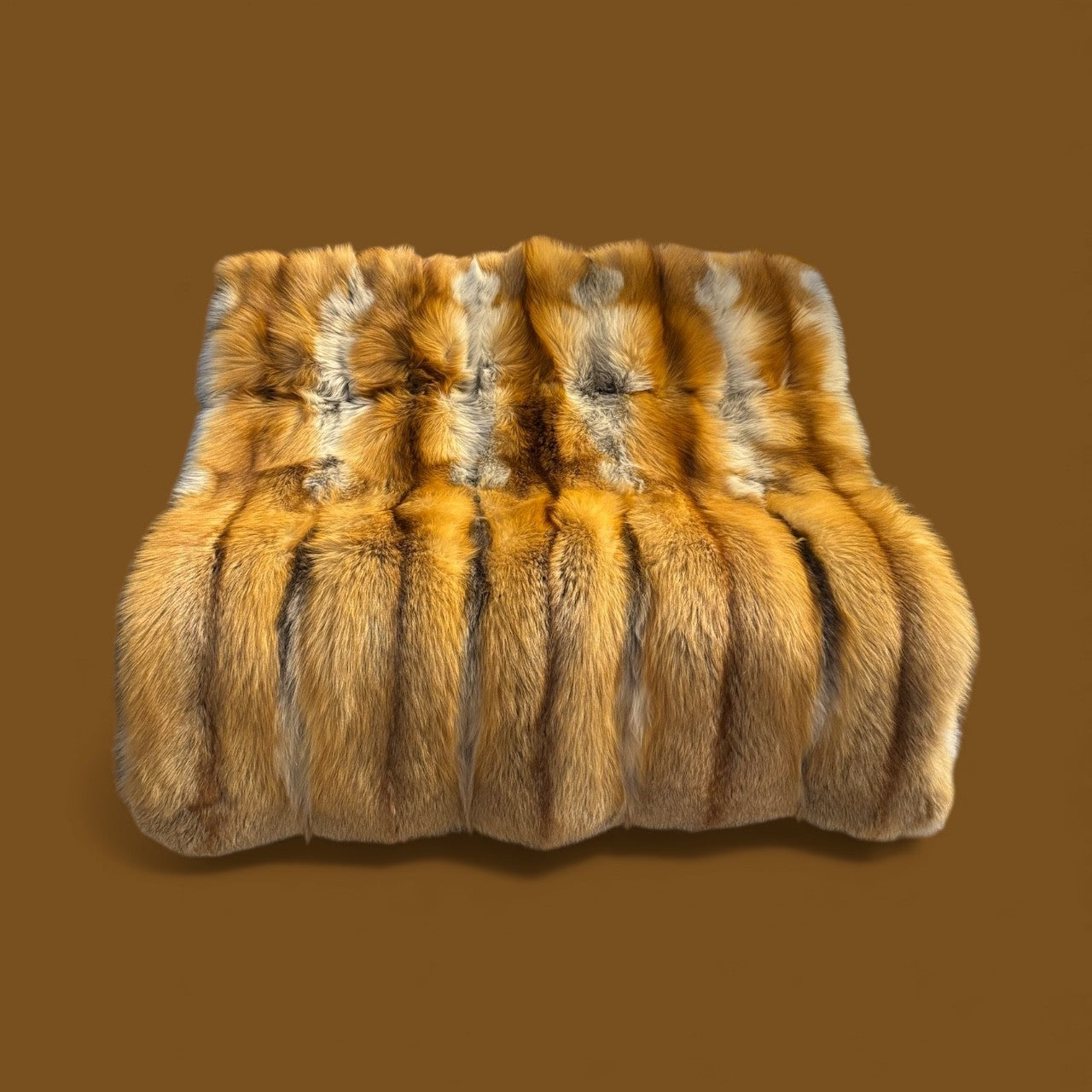 Natural Canadian Red Fox Throw