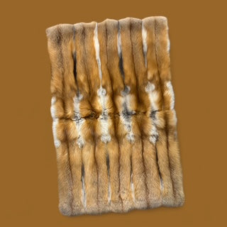 Natural Canadian Red Fox Throw