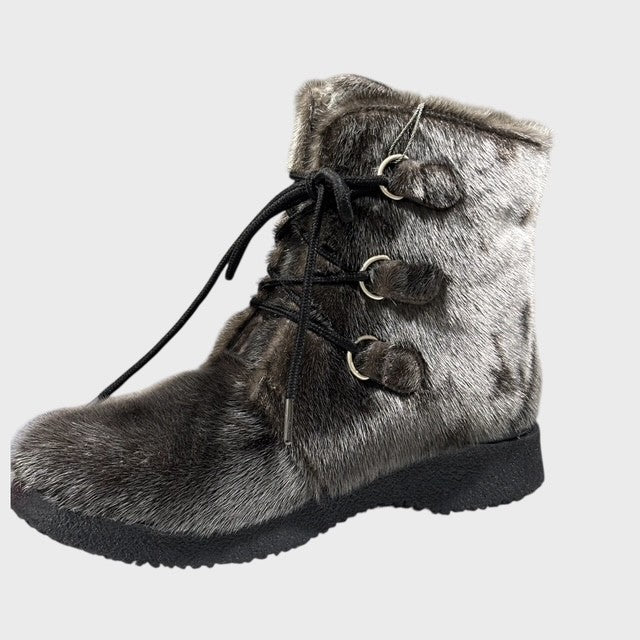 Women's Natural Seal Fur Boots