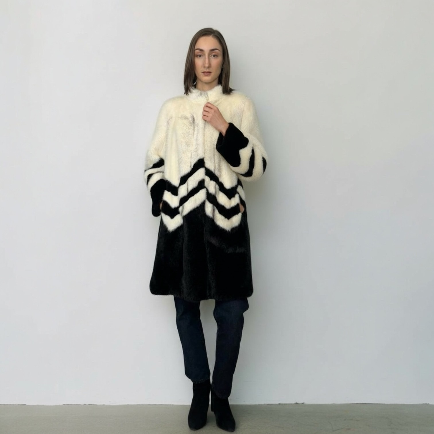 Black Cross & Black Mink Coat