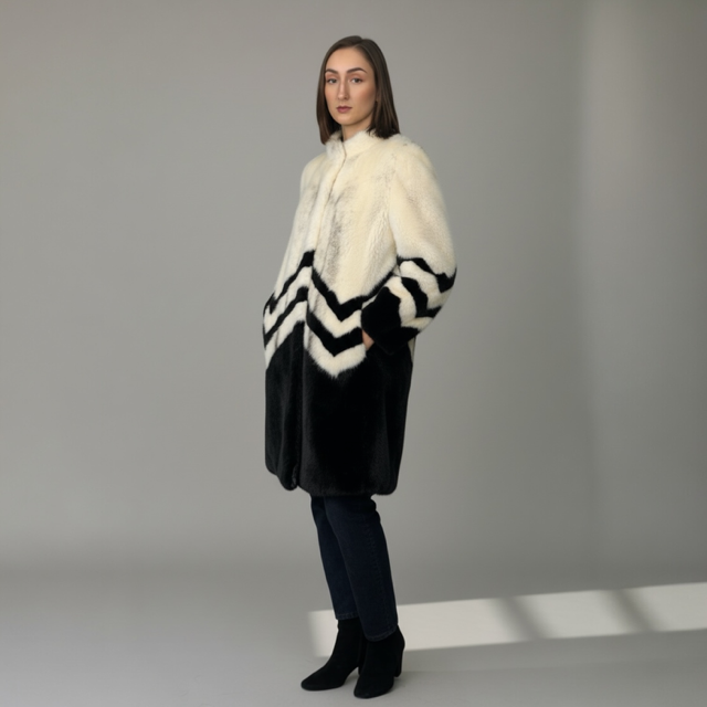 Black Cross & Black Mink Coat